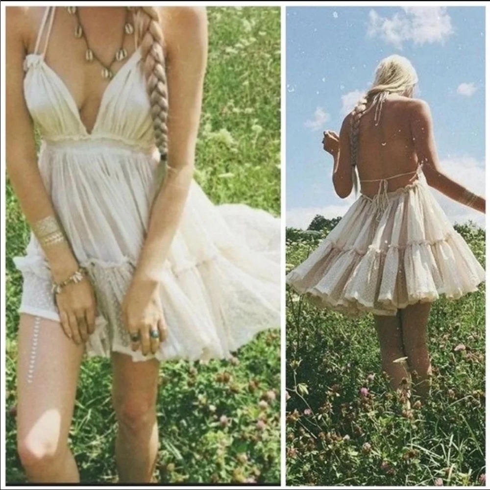 Free People Tiered 
Color Coral size S
